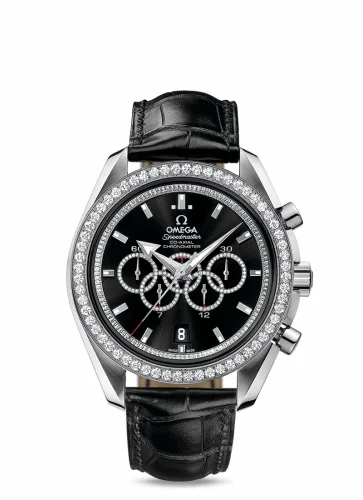 Omega Speedmaster Co-Axial White Gold / Black / Diamond / Olympic Collection 321.58.44.52.51.001 (32158445251001)